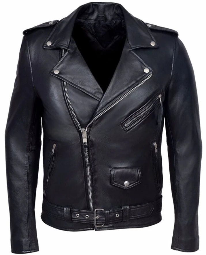 Leather Jacket Men  Collar Slim Pu Leather Jacket Fashion Motorcycle Causal Coat Mens Moto Biker Leather Coat