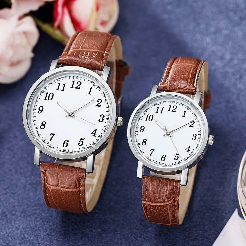 Men Watches Business Wrist Watch Luxury Leather Strap Analog Watches Quartz Wristwatches Clock Men Women Casual Simple Watch