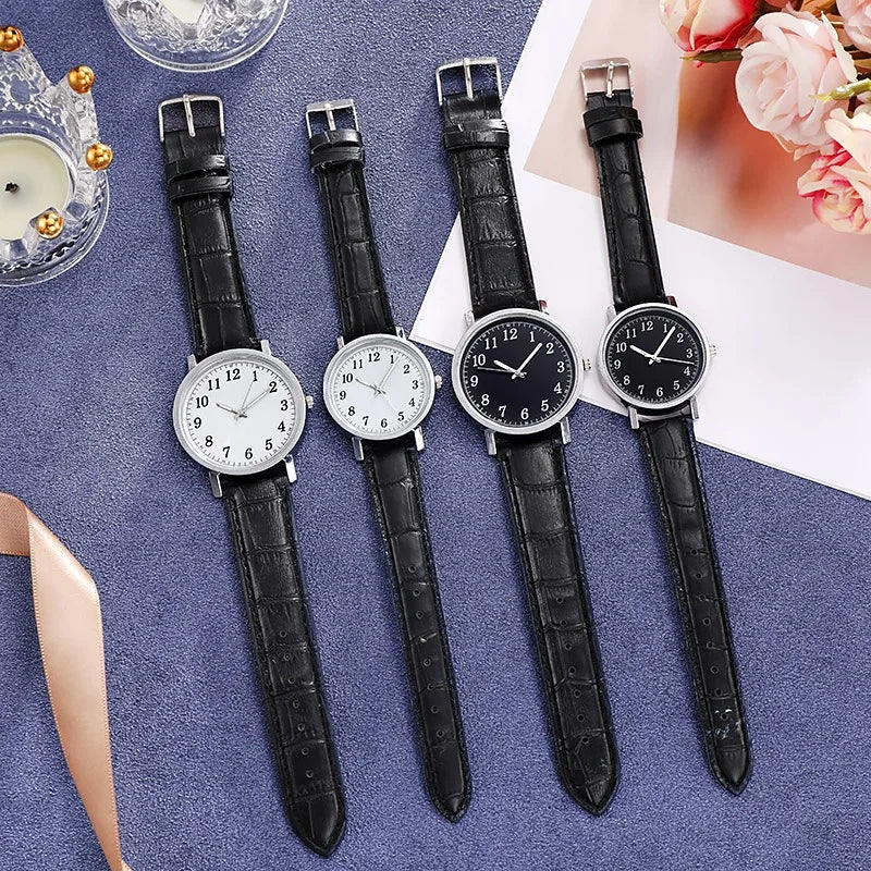 Men Watches Business Wrist Watch Luxury Leather Strap Analog Watches Quartz Wristwatches Clock Men Women Casual Simple Watch