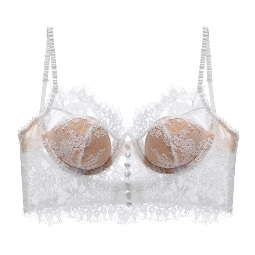 Sexy Lace French Lace Bra Breathable Comfortable Anti-sag Bra Ultra-thin Sexy Lace Bra Women
