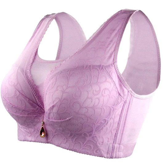 Sexy Bras for Women Push Up Bra Underwire Full Cup Lace Underwear Plus Size Brassiere vest Solid C DE Cup Cotton Lingerie C3314