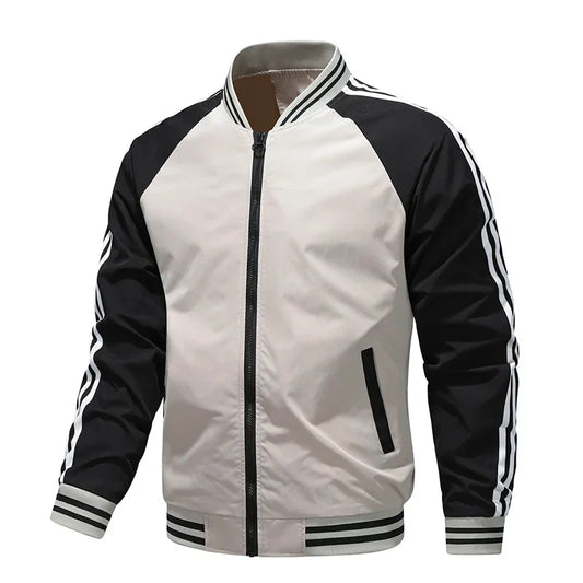 Men s jacket  versatile for spring and autumn casual and fashionable style windproof  waterproof simple and trendy jacket
