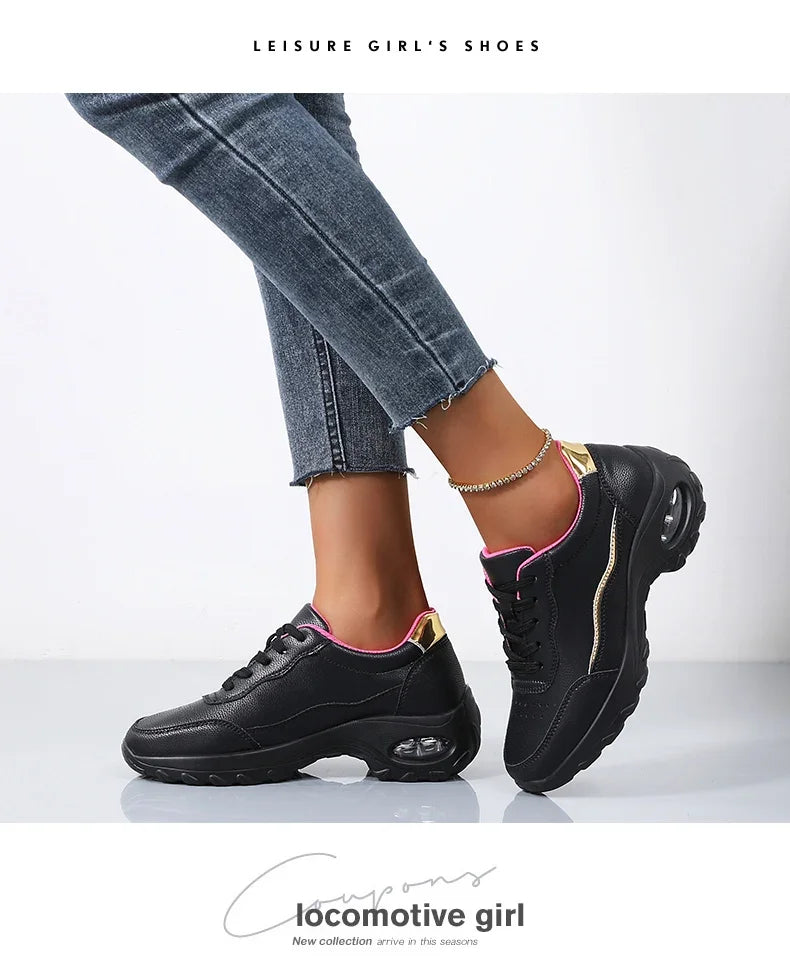 Shoes for Women 2025 Platform Casual Sneakers Designer Brand Luxury Women Walking Shoes Wedges Chunky Hiking Woman Sports Shoes